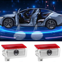 Car Door Lights Logo Projector Puddle Lights Compatible with A B C E M GL GLA GLC GLE Class Accessories, No Fade 4K-HD Car Welcome Lights(2 Pack)