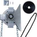LAJIAOZ Garage Door Jackshaft Chain Hoist - 3:1 Reduced Drive Heavy Duty Hoist for Roll Up Doors and Jackshaft Garage Door Openers