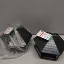 Jealoeur Bird Feeders for Outdoors Hanging Bird Feeder Wild Birds Seed, Black 2 Pack