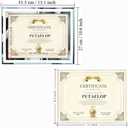 PETAFLOP 8.5x11 Picture Frames Glass 8.5 x 11 Frame Tabletop Display, 2 Pack clear