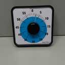 Secura 60-Minute Visual Countdown Timer, 7.5-Inch Oversize Classroom Visual Timer for Kids and Adults, Durable Mechanical Kitchen Timer Clock with Magnetic Backing (Blue)