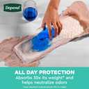Depend Fresh Protection Adult Diapers, Incontinence Underwear for Women, Disposable, Maximum, Large, Blush, 17 Count