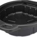 NEIKO 20762A Oil Drain Pan | Black Plastic Anti Splash | Motor Oil Drip Catcher Pan | 2 Gallon (8L) Capacity
