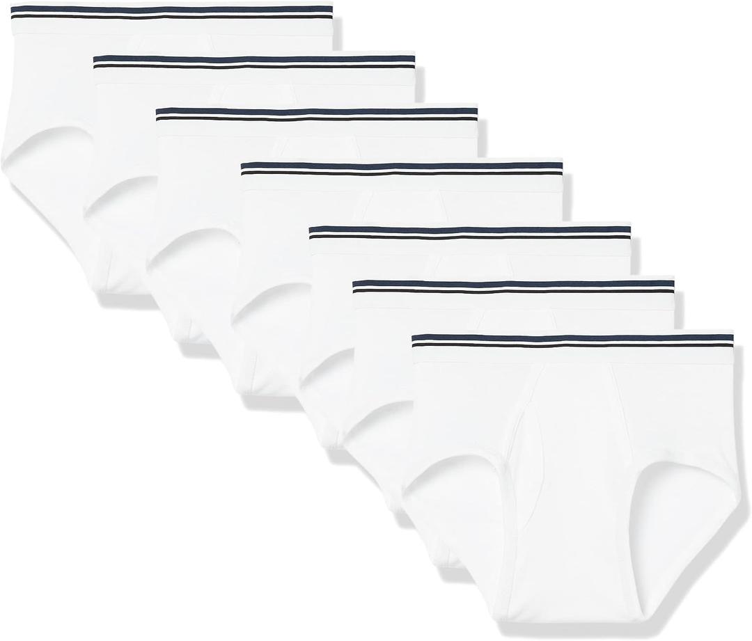 Amazon Essentials Men's Cotton Breathable Tag-Free Briefs Underwear 6 Pack 2XL