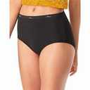 Hanes Womens Cotton Brief Underwear, 10 Pack Brief Black, US