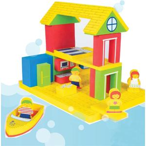BathBlocks Floating Adventure House Bath Toy Pool Toy in Science Museums and Childrens Museums Nationwide