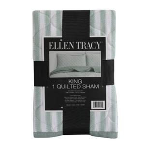 Ellen Tracy King 1 Quilted Sham 20x36 inches,  100%Polyester