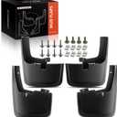 A-Premium Mud Flaps Compatible with Ford F-150 2015-2020, No Drilling Required Mud Guards with Hardware Accessories, Set of 4 Front and Rear