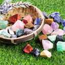3 lbs Bulk Rough Madagascar Stones Mix Large 1" Natural Raw Stones Crystal for Tumbling, Cabbing, Fountain Rocks, Decoration,Polishing, Wire Wrapping, Wicca Reiki Crystal Healing