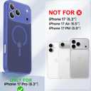 Faiono Magnetic for iPhone 17 Pro Case [Full Camera Protection][Military-Grade Protection][Compatible with MagSafe] Shockproof Protective Slim Phone Case for iPhone 17 Pro, Cobalt Blue