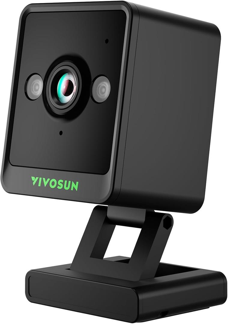 VIVOSUN GrowCam C4, 2K QHD WiFi Smart Camera for Grow Tent & VGrow Smart Grow Box, Supports 2.4GHz WiFi (Not 5GHz/6GHz), Timelapse, Night Vision, SD Card Storage, 2-Way Audio, App Control