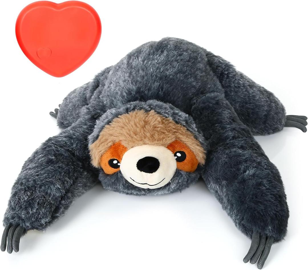 Heartbeat Puppy for Dogs, Puppy Heartbeat Plush Toy, Pet Anxiety Relief & Calming Aid, Comfort Cuddler Pillow Plush Toy, Sleep Aid for Puppies