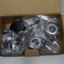 Office Chair Wheels, 2 Inch Rubber Rollers, Heavy Duty, Safe for Hardwood Floors, Carpets, Mats, Universal Size 11x22mm, Smooth and Quiet, Black, Set of 5 (Grey)