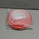 16.4ft/5m Flexible Peel and Stick Quarter Round Molding Trim for Walls,Bendable 1/4 Round Rubber Floor Shoe Molding,Crown Moulding Ceiling Border Trim,Double Adhesive Caulk Strip,White