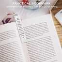 Teacher Appreciation Gifts Teacher Gifts for Women, Thank You Retirement Graduation End of Year Gift for Teacher Bookmark (0.39*5.12in, Teacher 02 Silver)