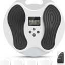 EMS Foot Massager for Neuropathy Relief, TENS EMS Foot Nerve Circulation Stimulator for Pain Relief, Muscle Stimulator with 4 Body Pads, Relieves Swelling, Cramps, Plantar Fasciitis, FSA HSA Eligible (White)