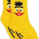 Sesame Street Toddler Socks with Grippers, Non Slip Socks for Kids