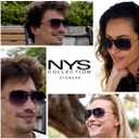 NYS Collection Aviator Sunglasses for Women & Men Medium Fit Thin Metal Frame Gradient Mirror Lenses with 100% UV Protection