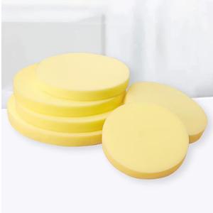Round Foam Cushion Yellow,High Density Upholstery Foam for Bar Stool,Ottoman,Sofa,Chair,Thickness 1"/2"3"/4"/5"/6",Cut to Any Size Memory Foam (4" Thick - 12"x12")
