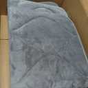 Smiry Memory Foam Bath Mat 70''x24'', Ultra Soft Non-Slip Bathroom Rug, Plush Water Absorbent Quick Dry and Machine Washable Floor Mat for Shower, Tub & Home Decor, Grey