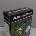 30000mAh Solar Fan with LED Lantern, 10W Solar Panel Rechargeable Battery Powered Camping Fan for Outside, 9 Inch Portable Battery Operated Hurricane Supplies for Picnic, Barbecue, Fishing, Travel (Black)