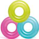 Intex, 43227-2120 Pack of 3: 30" Transparent Tubes, Colors May Vary, Multi