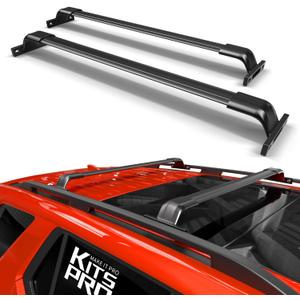 KitsPro 260lb Roof Rack Cross Bars for 2016-2022 Honda Pilot (ONLY FIT Factory Flushed Side Rails), Matte Black Heavy Duty Aluminum Cargo Crossbar
