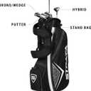 Callaway Golf Men's Strata Intro Complete 9 Piece Package Set (Gray, Sand Wedge, S/55, Iron 7#, Iron 9# Men's, Right Hand, Graphite, Steel)