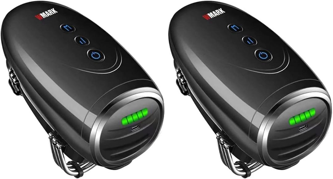 Barber Massager/Cordless HandheldMassager, Charge Neck/Legs/Hand/FaceMassager, 2 Massage Nodes 2600AMH,(2packs Black)