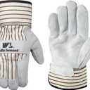 Wells Lamont Men's Heavy Duty Leather Palm Work Gloves with Safety Cuff, X-Large (4000XL)