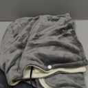 JOLLYVOGUE USB Heated Blanket Throw, Wearable & Portable Heating Electric Blanket for Adults, 3 Levels & 8 Heating Zone Shawl for Indoor & Outdoor, Light Grey (Battery Not Included)