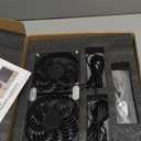 Solar Fan, 30W Solar Fan for greenhouses, Small Chicken coops, and pet Houses. IPX7 Waterproof Solar Panel Fan kit