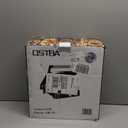 OSTBA Panini Press Grill with Adjustable Temperature, 4-Slice Indoor Grill, 180 Open Sandwich Maker with Drip Tray, Non-Stick Plates, Stainless Steel, 1200W