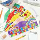 24 Pcs Kindergarten Grad Hats Preschool Graduation Paper Caps Class of 2025 Congrats Grad Crowns for Kids Kindergarten, Graduation Favors and Party Colorful Photo Props