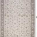 Kuden 9x12 Large Area Rug, Washable Living Room Rug, Vintage, Non-Slip, 9' x 12' Rectangular