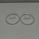 Hemoton Glass Jar Replacement Covers 2pcs Beverage Dispenser Lid Glass Replacement Lid for Beverage Food Storage Jar Glass Jar