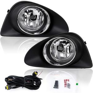 RP Remarkable Power, Fog Lights for 2012 2013 2014 Yaris Hatchback Kit Bumper Lamps w/Switch Wiring harness bulb Housing FL7023