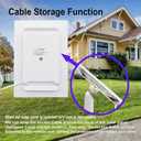 Ring Camera Solar Panel. Compatible with Ring Spotlight Cam Plus/ProStick Up Cam/Pro,&Other USB-C/DC3.5 Plug Camera Battery6V4W Fast Charger2PCS