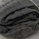 Couch Cushion Covers, Comfort Soft Magic Sofa Covers Washable Stretch Resistant Slipcovers for Sectional and L Shaped Seats Furniture Protectors for Pets (3 Seaters Covers, Dark Gray)