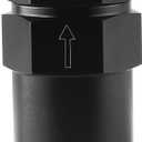 8AN Billet Inline Fuel Filter 30 Micron Upgraded AN8 Fuel Filter Fitting for Most Car EFI or Carb Fuel Systems Aluminum Black