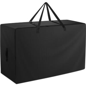Folding Mattress Bag - 600D Oxford Cloth Heavy Duty Carry Case for Tri-Fold Guest Bed Mattress (Fits 6" Queen Mattress, Black)