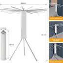 LIENAHU Clothes Drying Rack,Drying Rack Clothing,Laundry Drying Rack,Floor Standing,16 Aluminium Poles,Collapsible,Retractable,Foldable,Folding Laundry Rack
