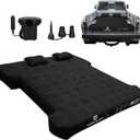 Umbrauto Air Mattress for 6-6.5ft Full Size Truck Bed, Inflatable Pickup Airbed with Pump, Tent Camping Sleeping Pad for Outdoor Travel (Black)