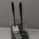 MR.SIGA Toilet Plunger and Bowl Brush Combo for Bathroom Cleaning, Black, 1 Set (One Size)