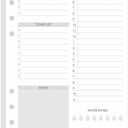 A5 To Do List Refill Paper 100 Sheets, Undated Daily Schedule, Day Priorities, Notes and Water Tracker, 6-Hole Punches, 5.82"x8.26"