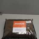 PRIMROSE Brown Polyester Velvet Curtains 84 inch Long for Living Room,Set of 2 Panels Blackout Rod Pocket Back Tab Window Treatment Room Darkening Heavy Decorative Curtains Drapes for Bedroom.