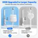 15-Stage Bath Water Filter for Tub Faucet, Yvelines 7500 Gallons Bathtub Filter Softens Hard Water & Removes Chlorine for Healthier Skin & Hair, BPA-Free (Black)