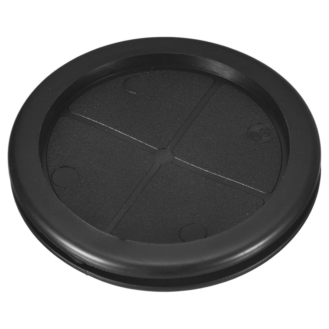 uxcell Rubber Grommets 3-1/8" (80mm) Drill Hole, 2-3/4" (70mm) ID Double Sided Hole Plugs Ring Gasket for Firewall Cable Wire Protecting, Black