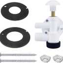 385314349 RV Toilet Water Valve Assembly Kit - Fit for Camper Trailer RV Toilet Spare Parts - Toilet Rubber Seal 385311462 Compatible with Sealand EcoVac Vacuflush Pedal Flush Toilets
