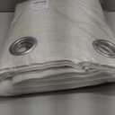 NICETOWN Natural Linen Room Divider Curtains for Bedroom, Grommet Flax Linen Burlap Semi Sheer Window Drapes Privacy with Light Filtering for Patio Door/Bedroom, W68 x L84, 2 Pieces